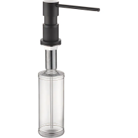 Дозатор для моющего средства врезной SDB-01-05/black/300ml (KR5626)